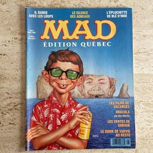 Mad Magazine Quebec edition in French, Issue No. 4 August 1991